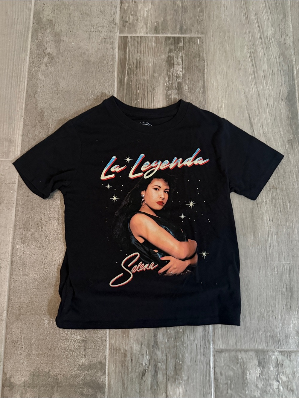 Hybrid Apparel Black Selena 'La Leyenda' Graphic Tee